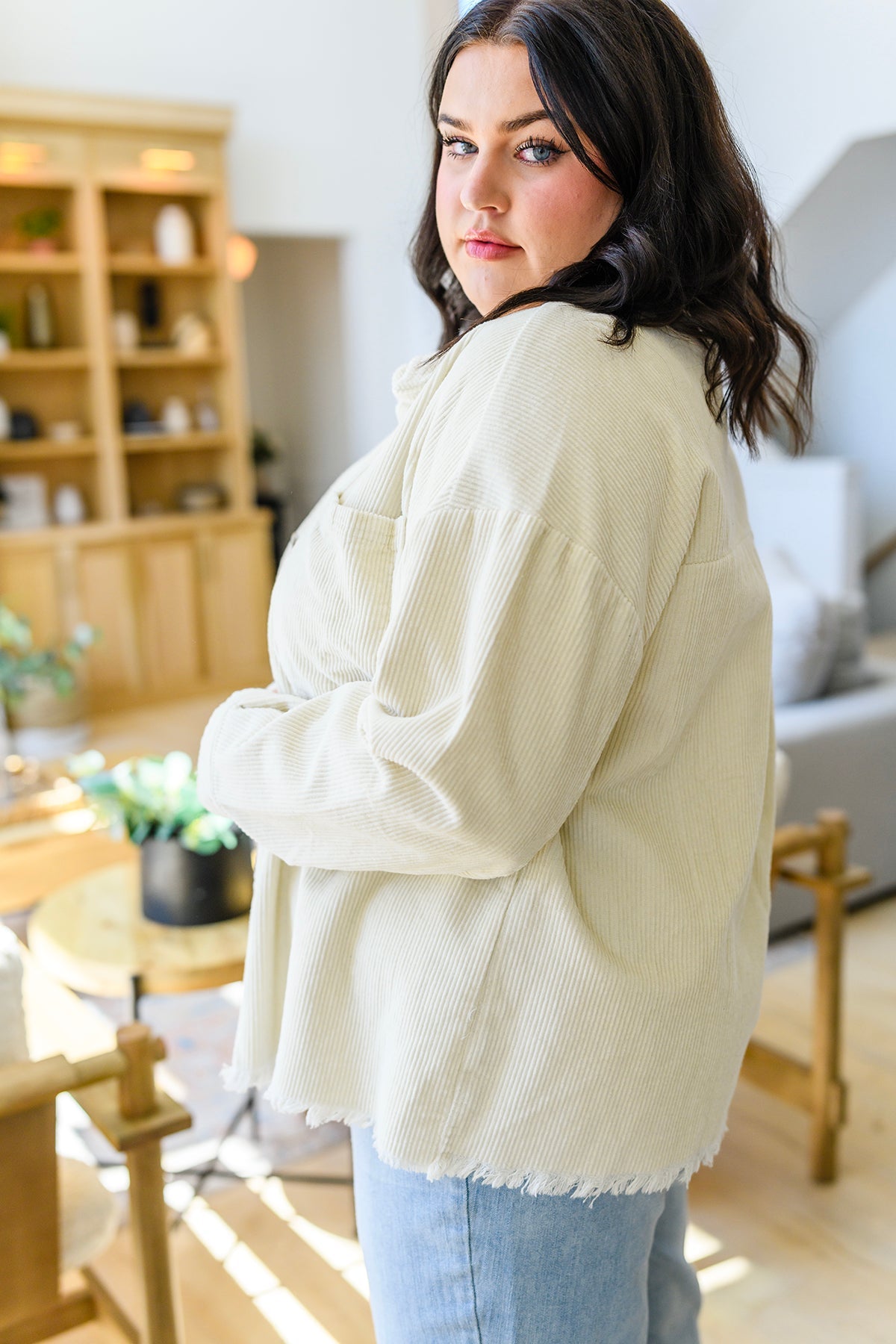 Invested in You Corduroy Shacket - Dahlia Boutique