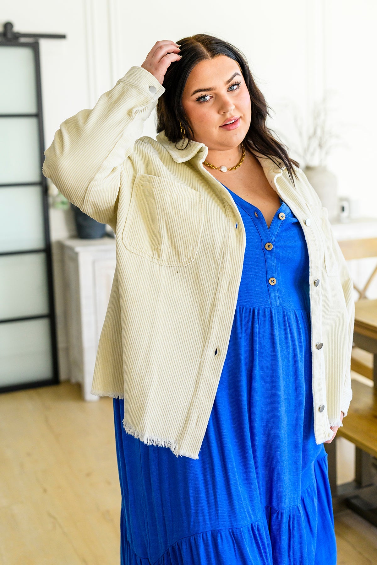 Invested in You Corduroy Shacket - Dahlia Boutique