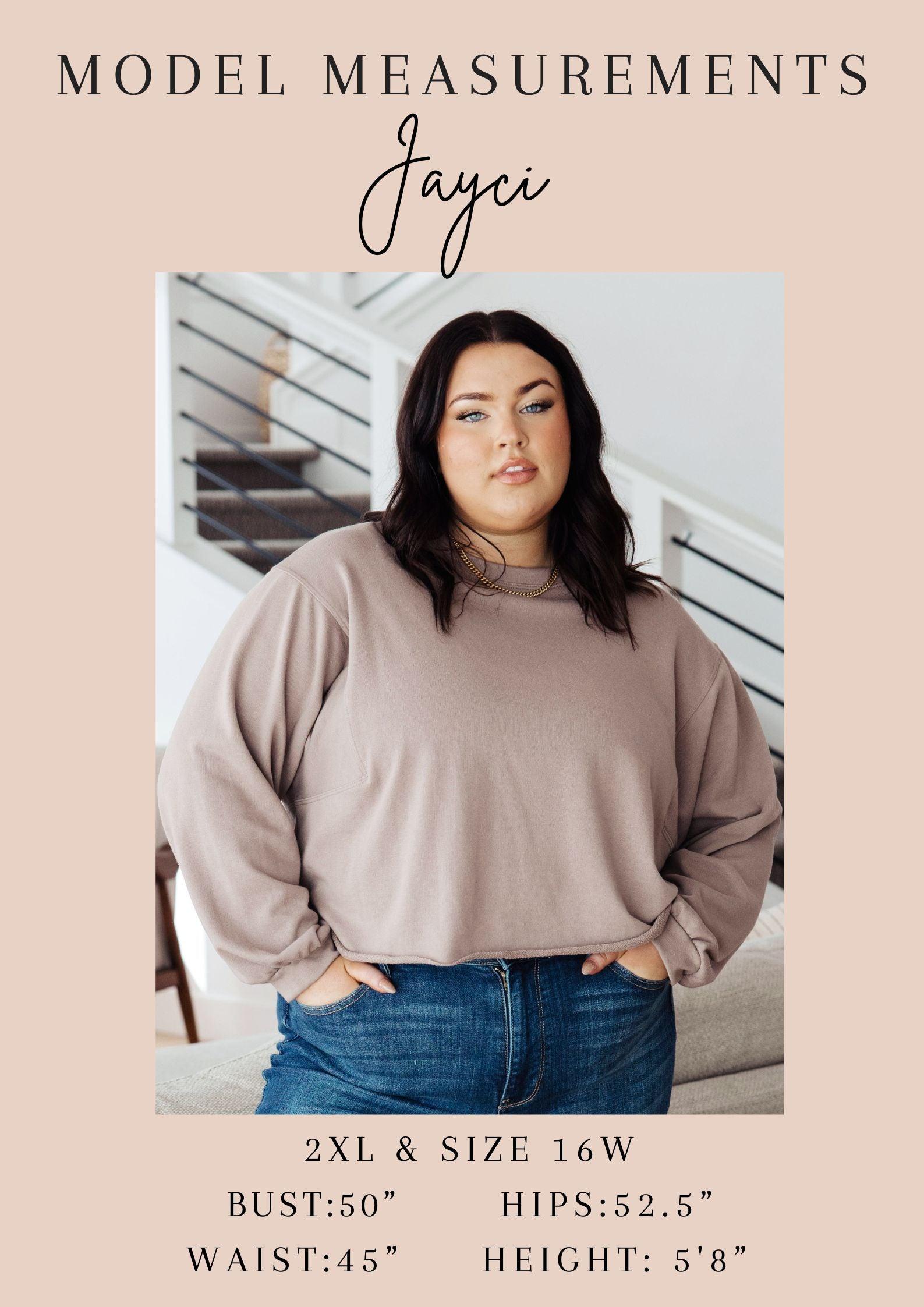 Lounge A Lot Cut Off Sweatshirt in Mocha - Dahlia Boutique