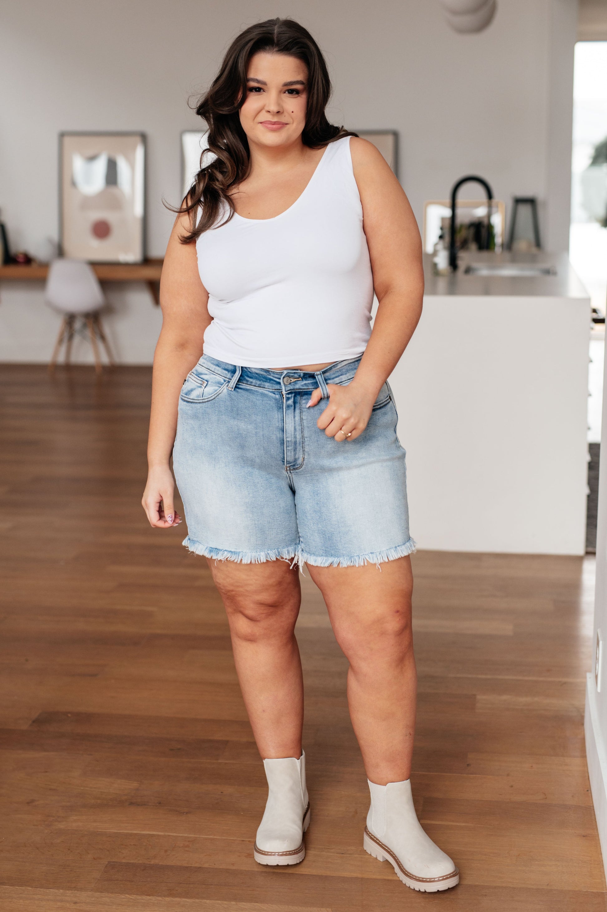 Jenny High Rise Cutoff Dad Shorts - Dahlia Boutique