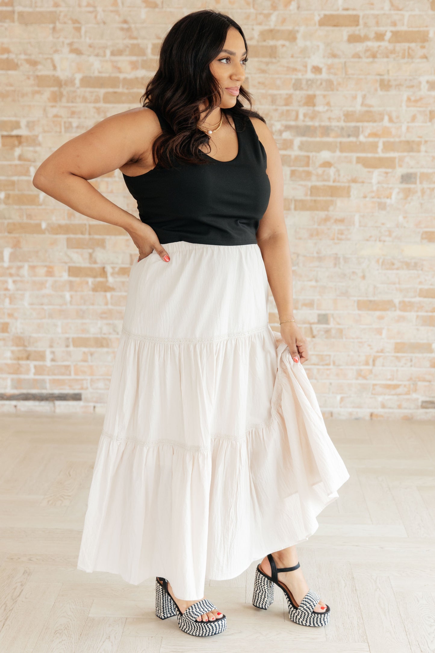 Let It Begin Tiered Maxi Skirt - Dahlia Boutique