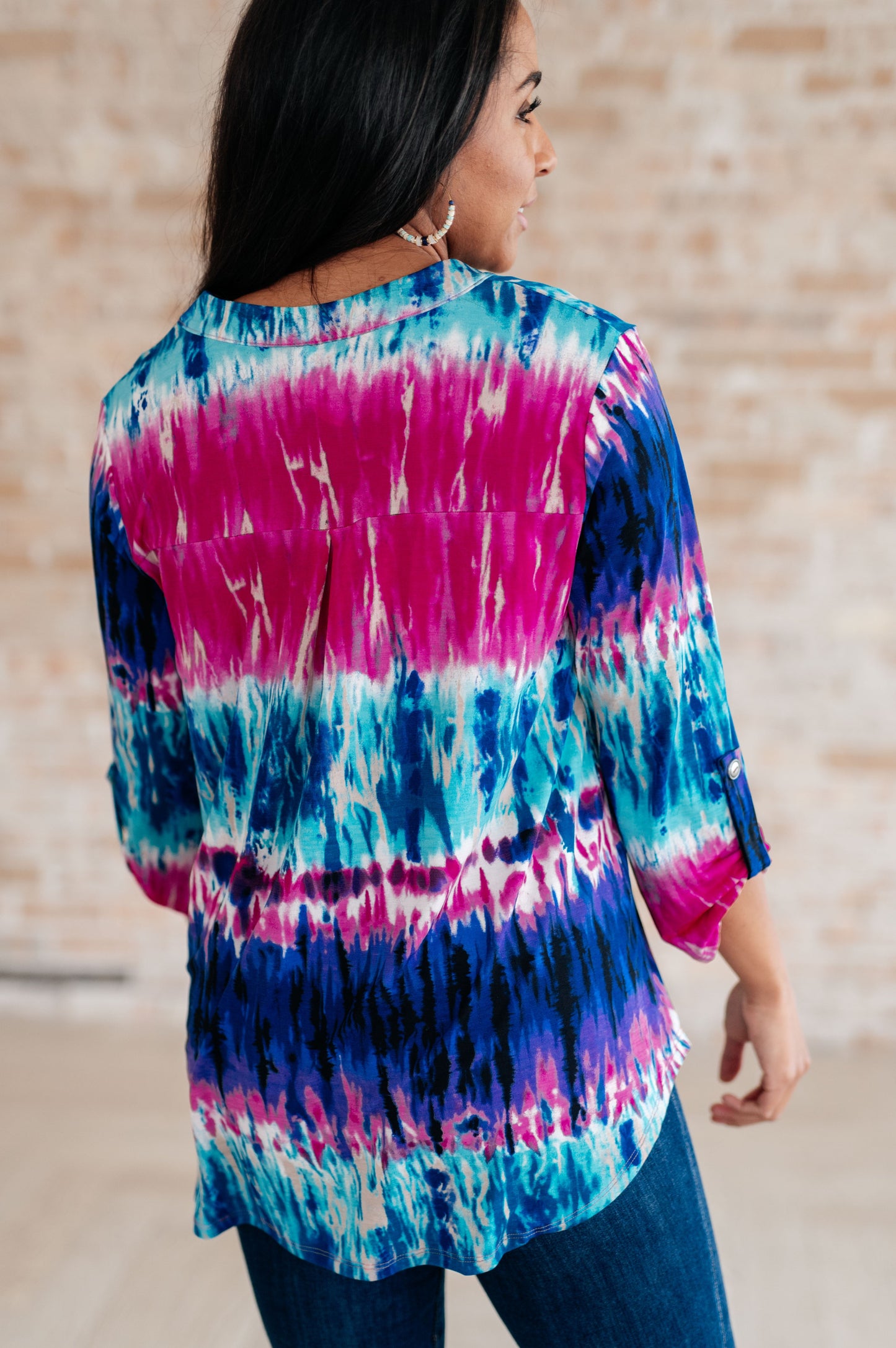 Little Lovely Blouse in Tie Dye - Dahlia Boutique