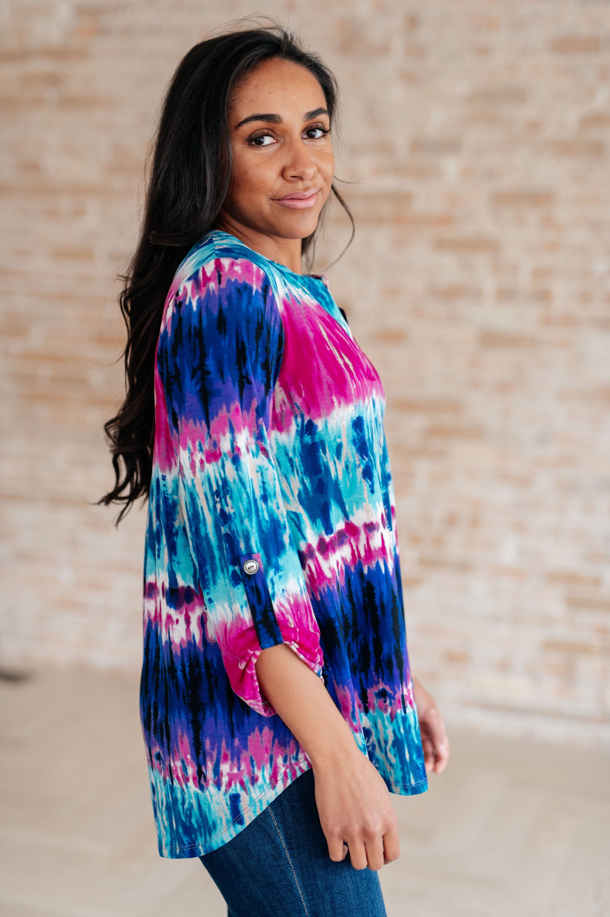 Little Lovely Blouse in Tie Dye - Dahlia Boutique