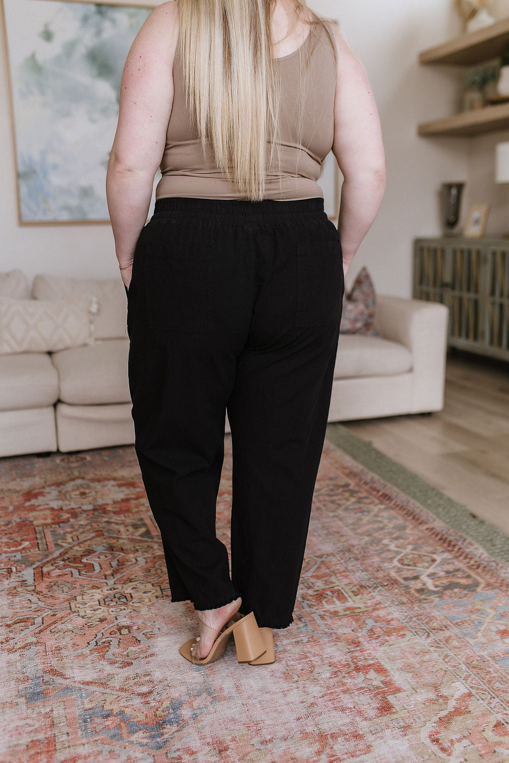 Love Me Dearly High Waisted Pants in Black - Dahlia Boutique