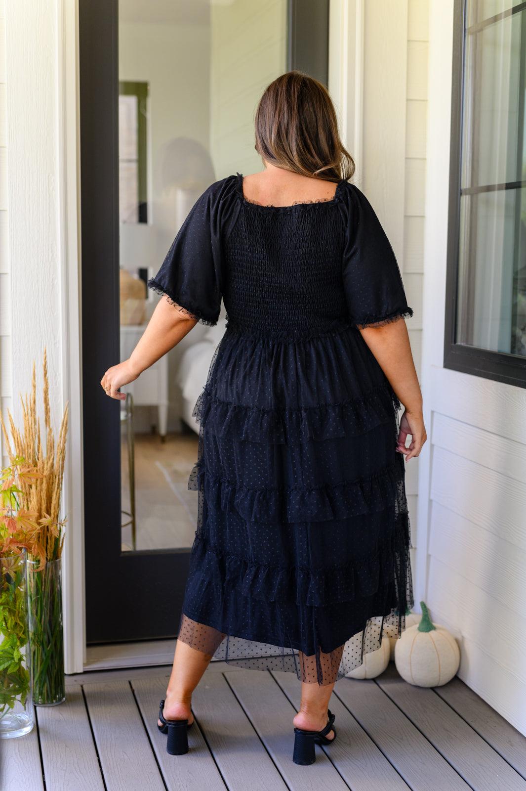 Midnight Waltz Midi Dress - Dahlia Boutique