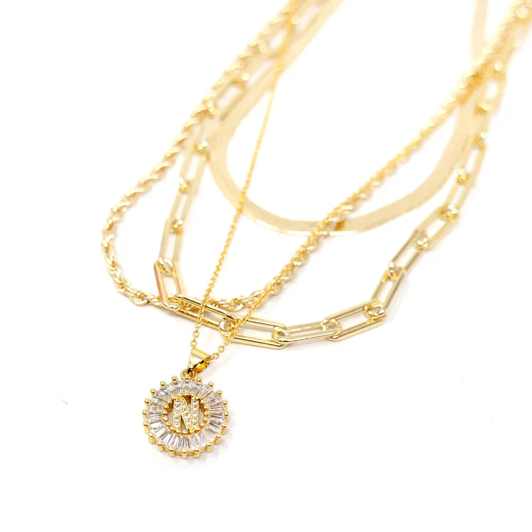PREORDER: Mini Radiant Initial Necklace - Dahlia Boutique