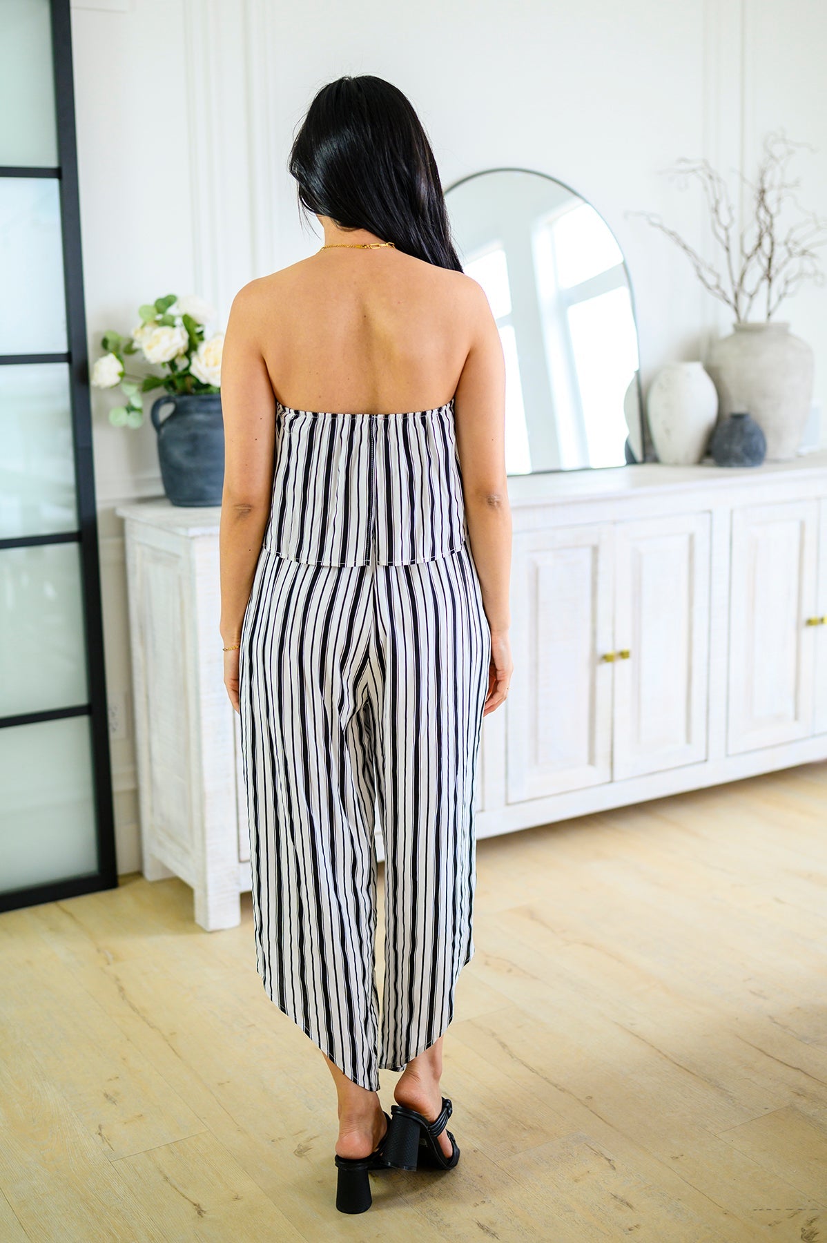 Modern Stripes Sleeveless Jumpsuit - Dahlia Boutique