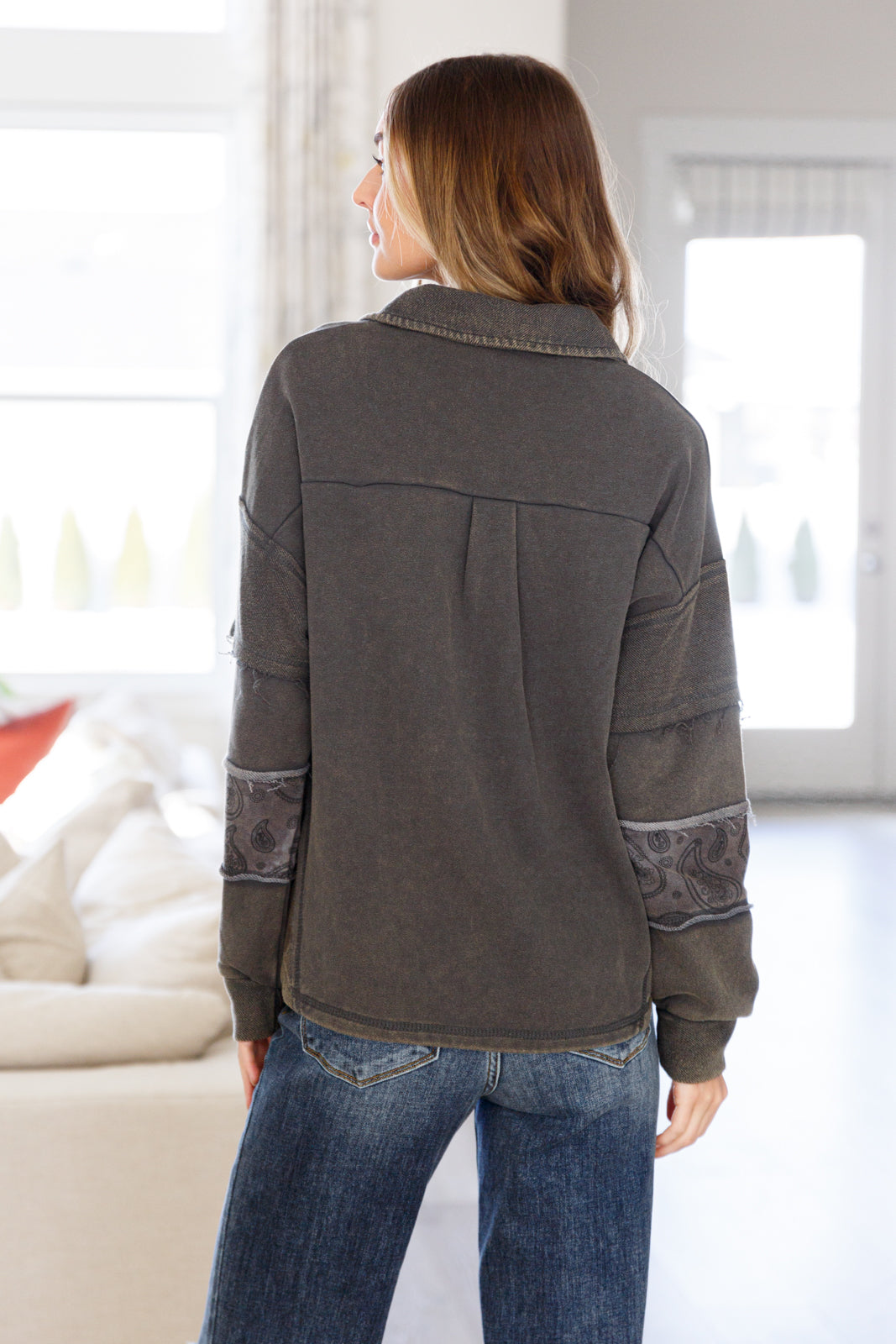 Moonstone Mineral Wash Pullover - Dahlia Boutique