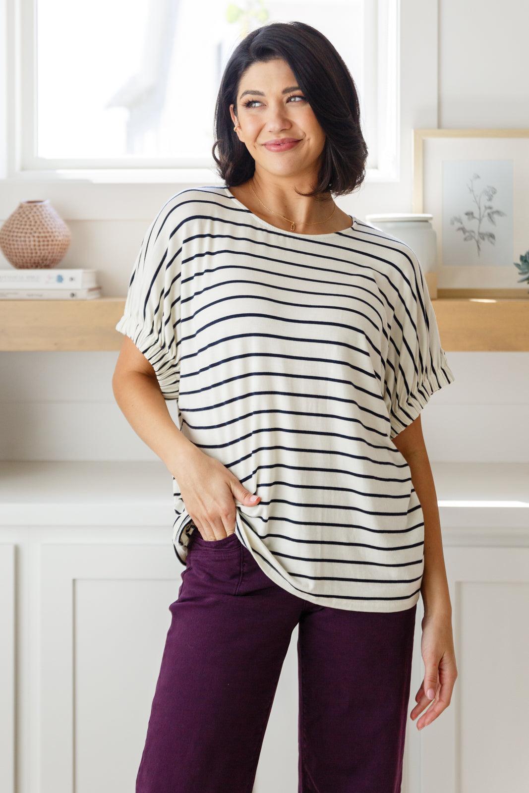 Much Ado About Nothing Striped Top - Dahlia Boutique