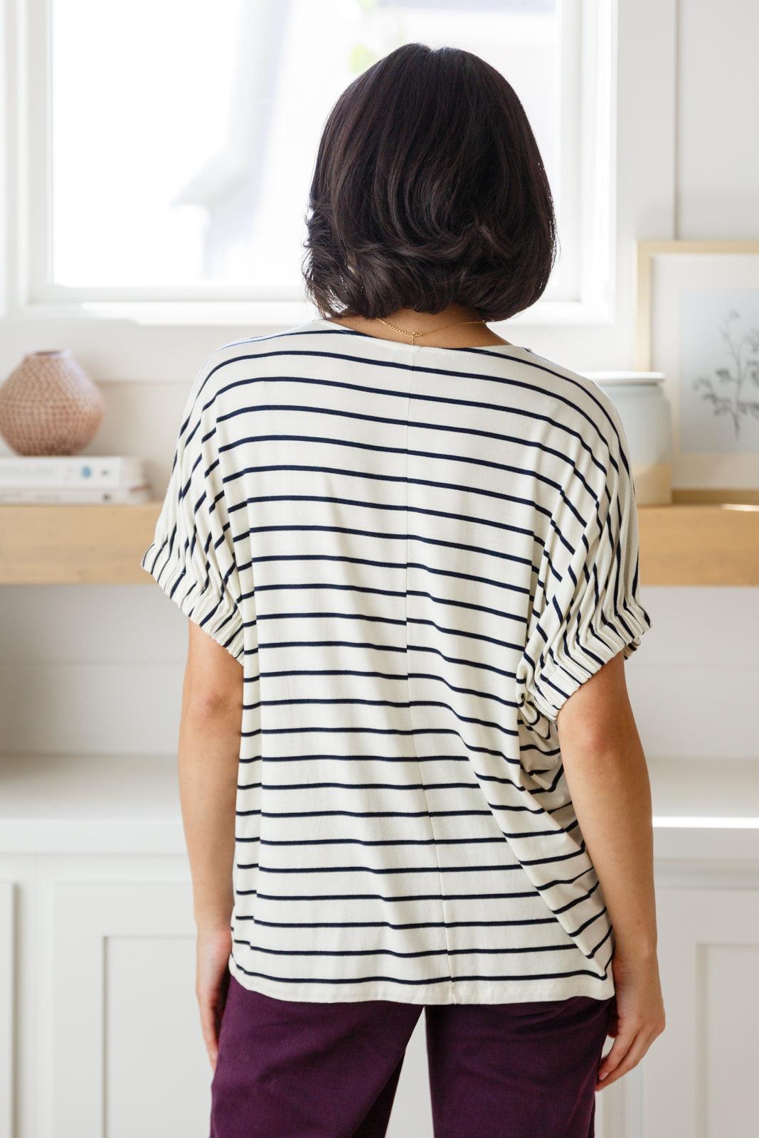 Much Ado About Nothing Striped Top - Dahlia Boutique