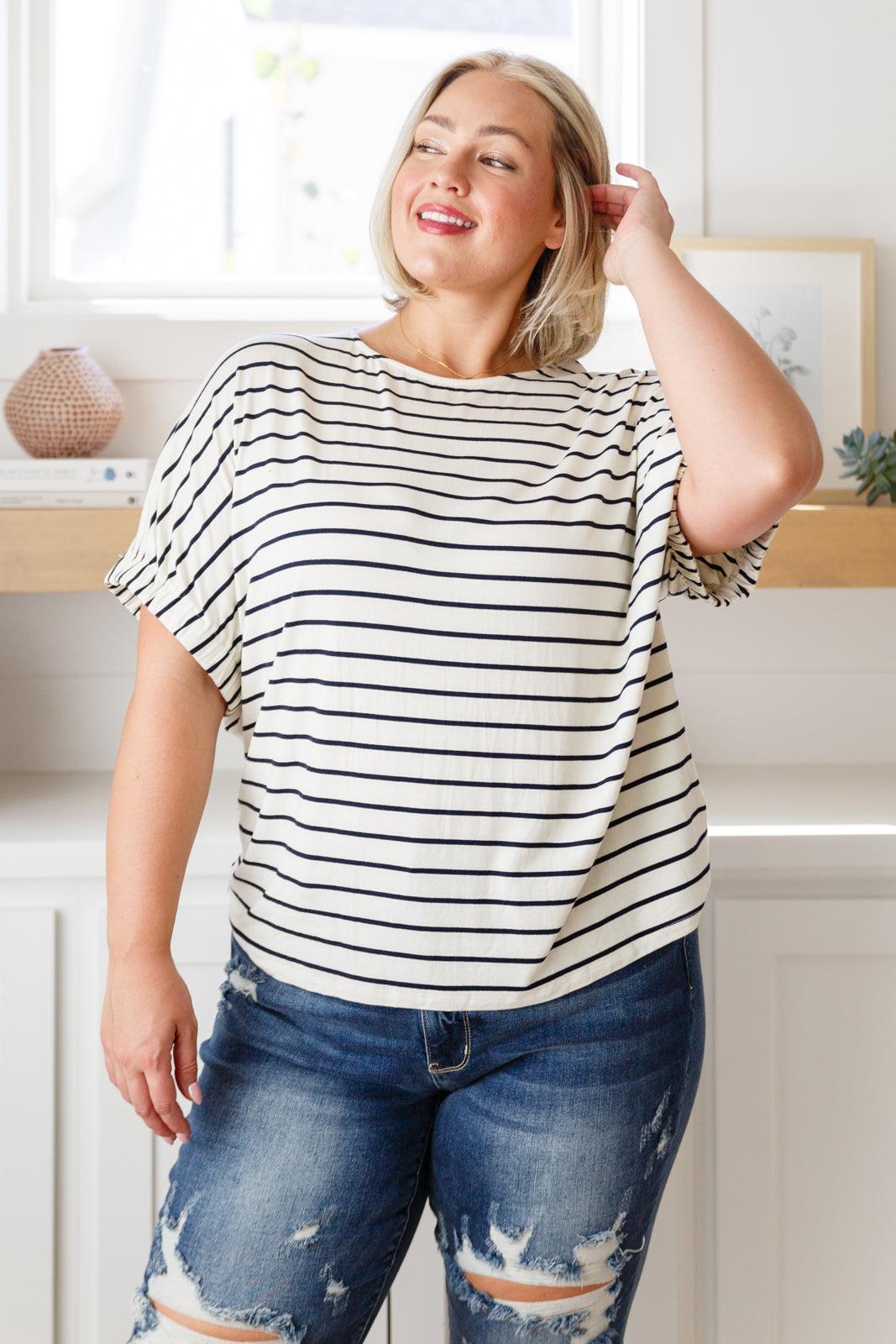 Much Ado About Nothing Striped Top - Dahlia Boutique