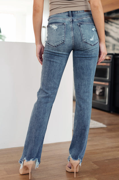 O'Hara Destroyed Straight Jeans - Dahlia Boutique