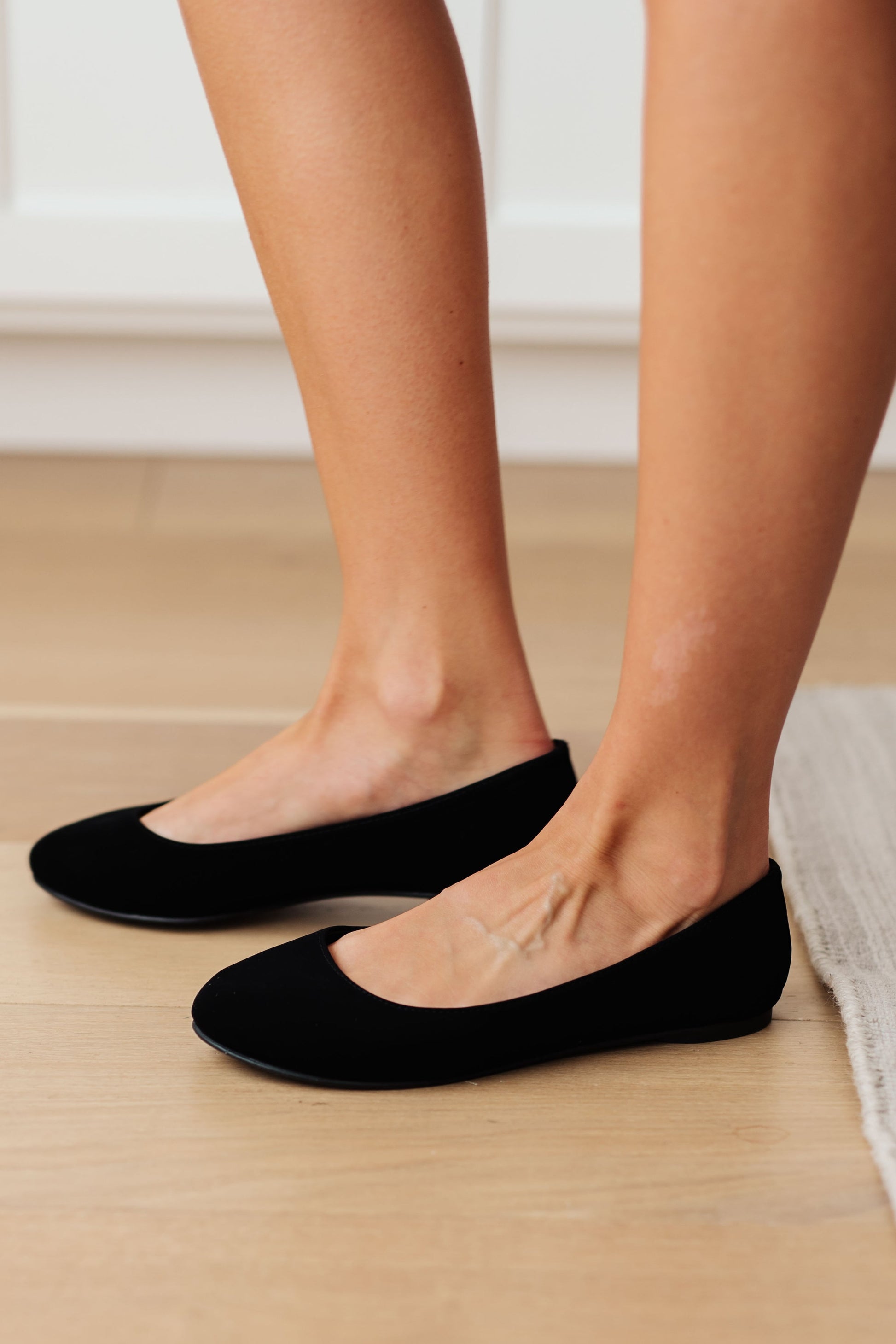 On Your Toes Ballet Flats in Black - Dahlia Boutique