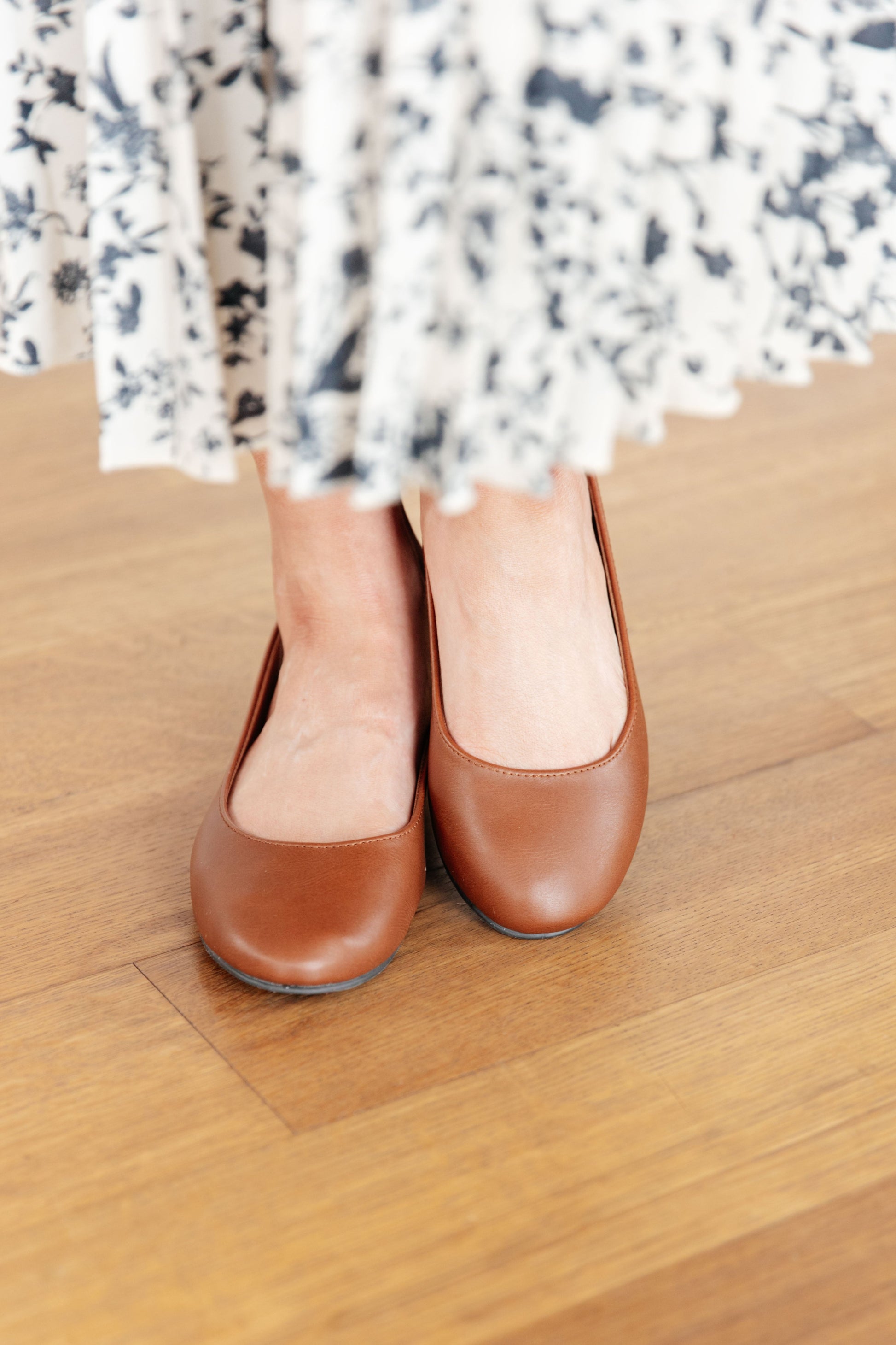 On Your Toes Ballet Flats in Camel - Dahlia Boutique