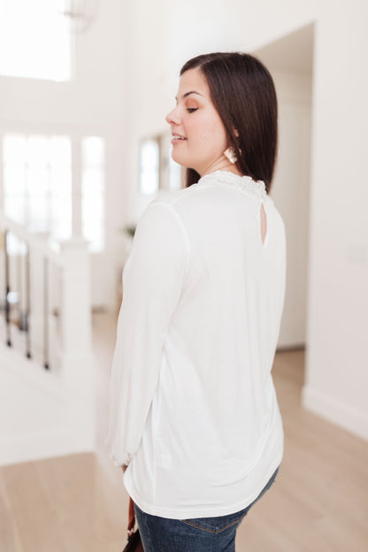 Picture This Top In Off White - Dahlia Boutique