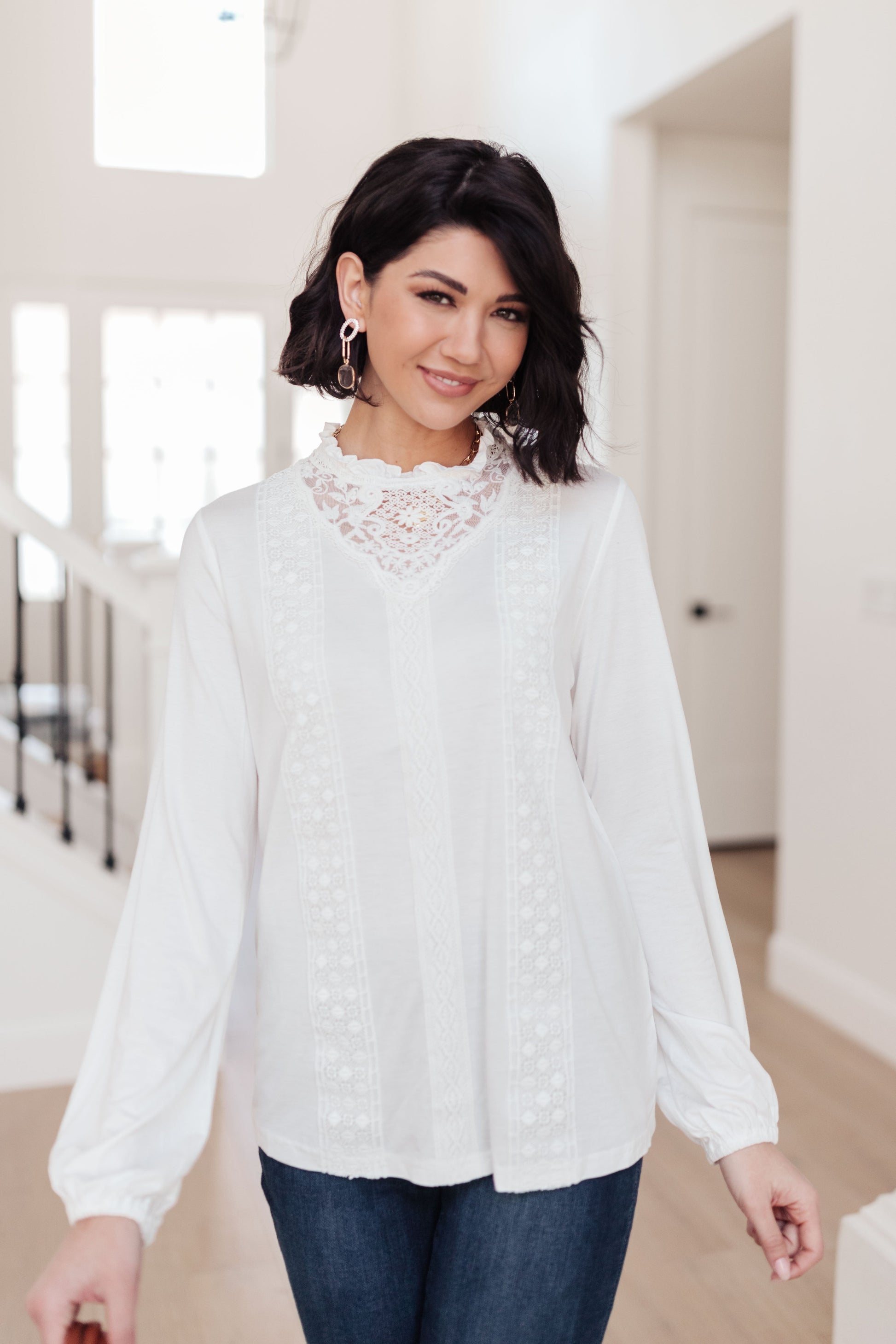 Picture This Top In Off White - Dahlia Boutique