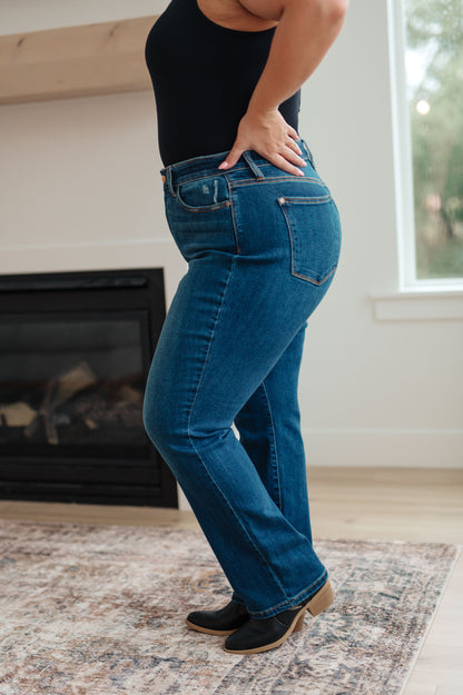 Pippa High Rise Button Fly Dad Jeans - Dahlia Boutique