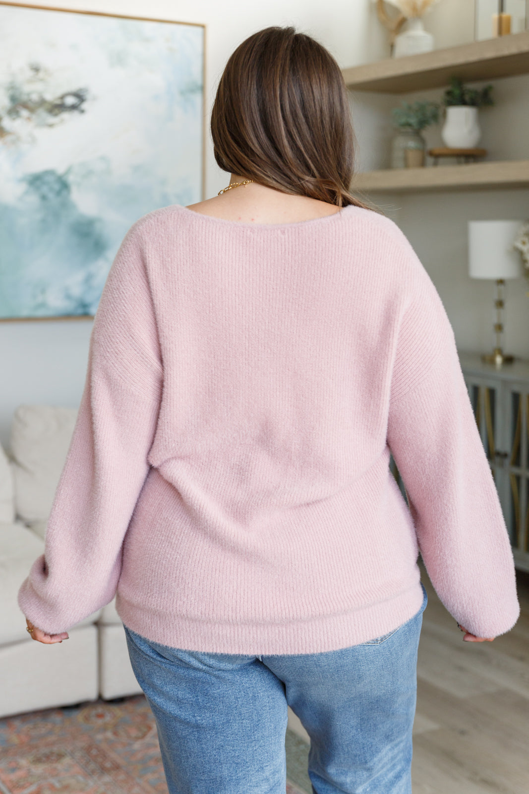 Plush Feelings V-Neck Sweater - Dahlia Boutique