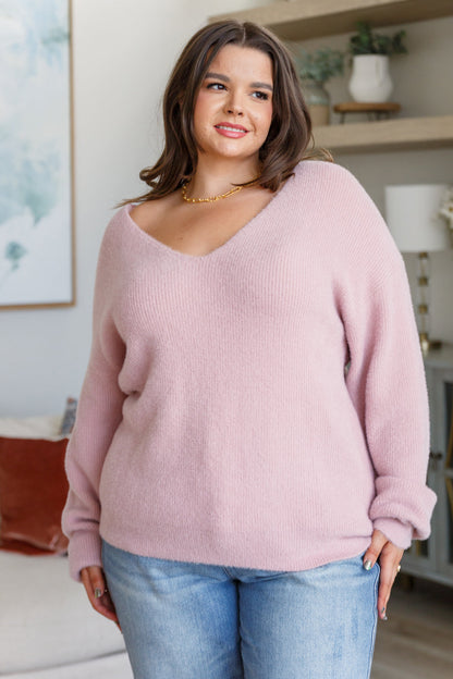 Plush Feelings V-Neck Sweater - Dahlia Boutique