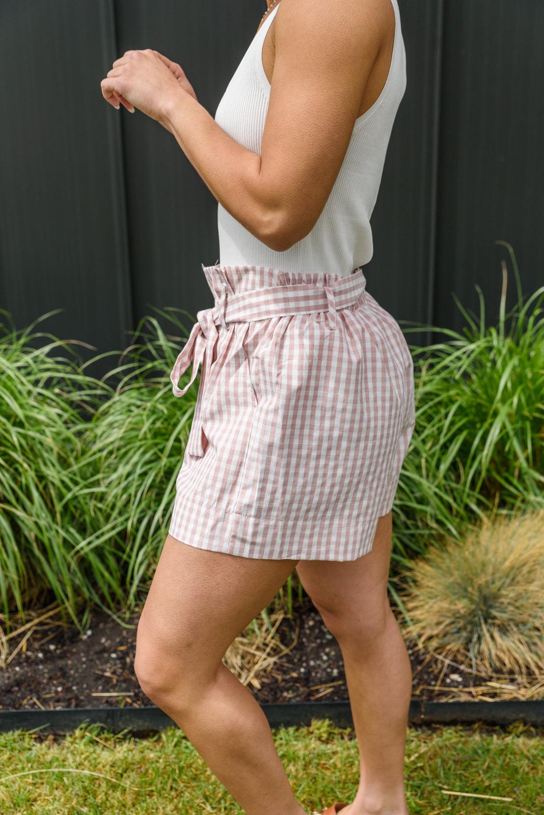 Prim & Pretty Gingham Tie Shorts - Dahlia Boutique