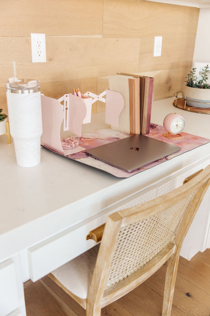 Boss Babe Expanding Desk Organizer in Pink - Dahlia Boutique