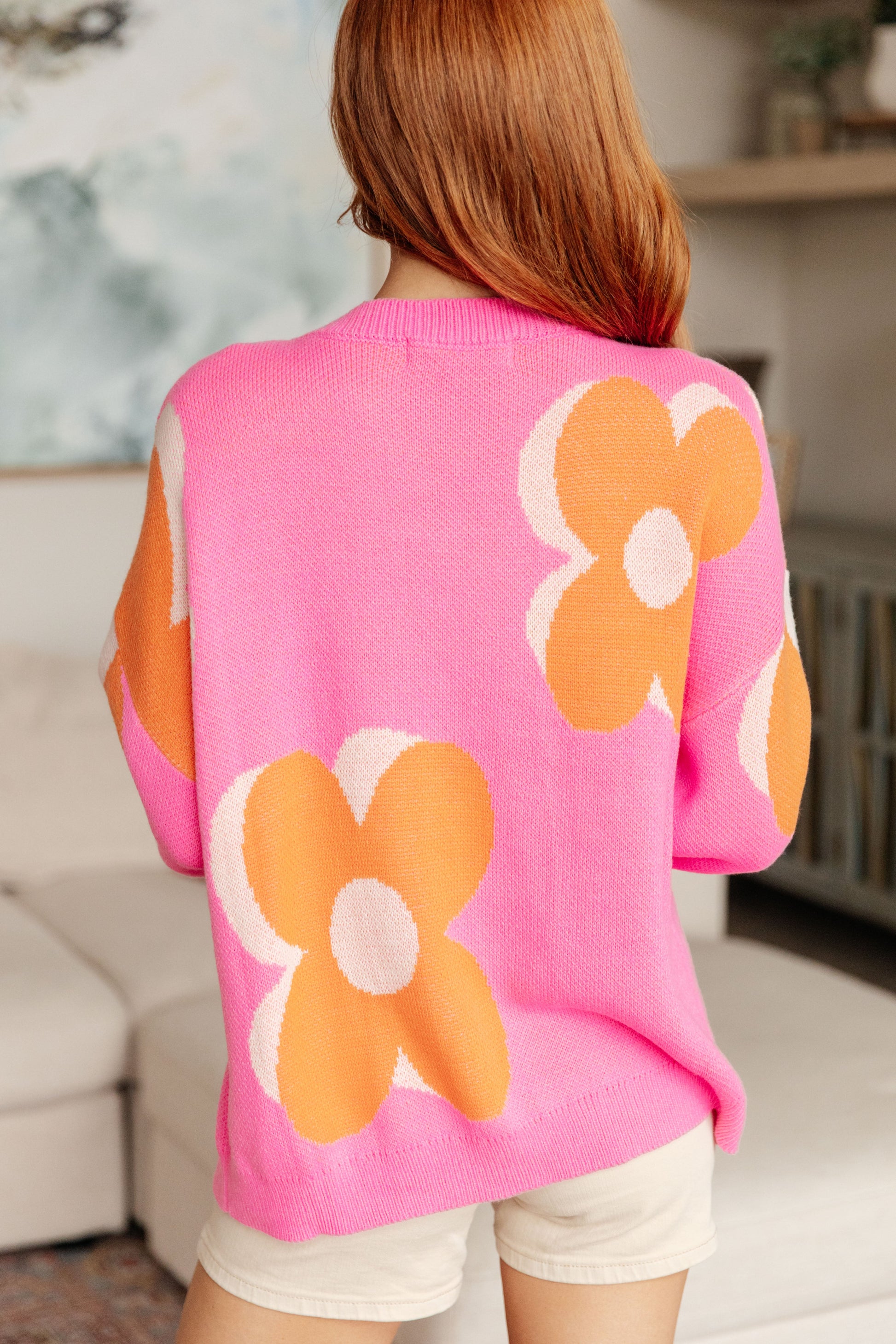 Quietly Bold Mod Floral Sweater - Dahlia Boutique