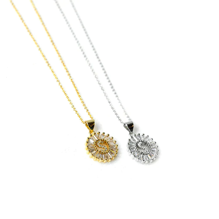PREORDER: Mini Radiant Initial Necklace - Dahlia Boutique