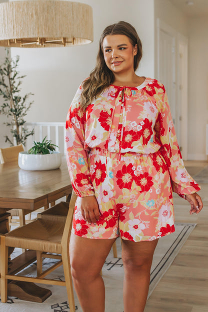 Rare Beauty Floral Romper - Dahlia Boutique