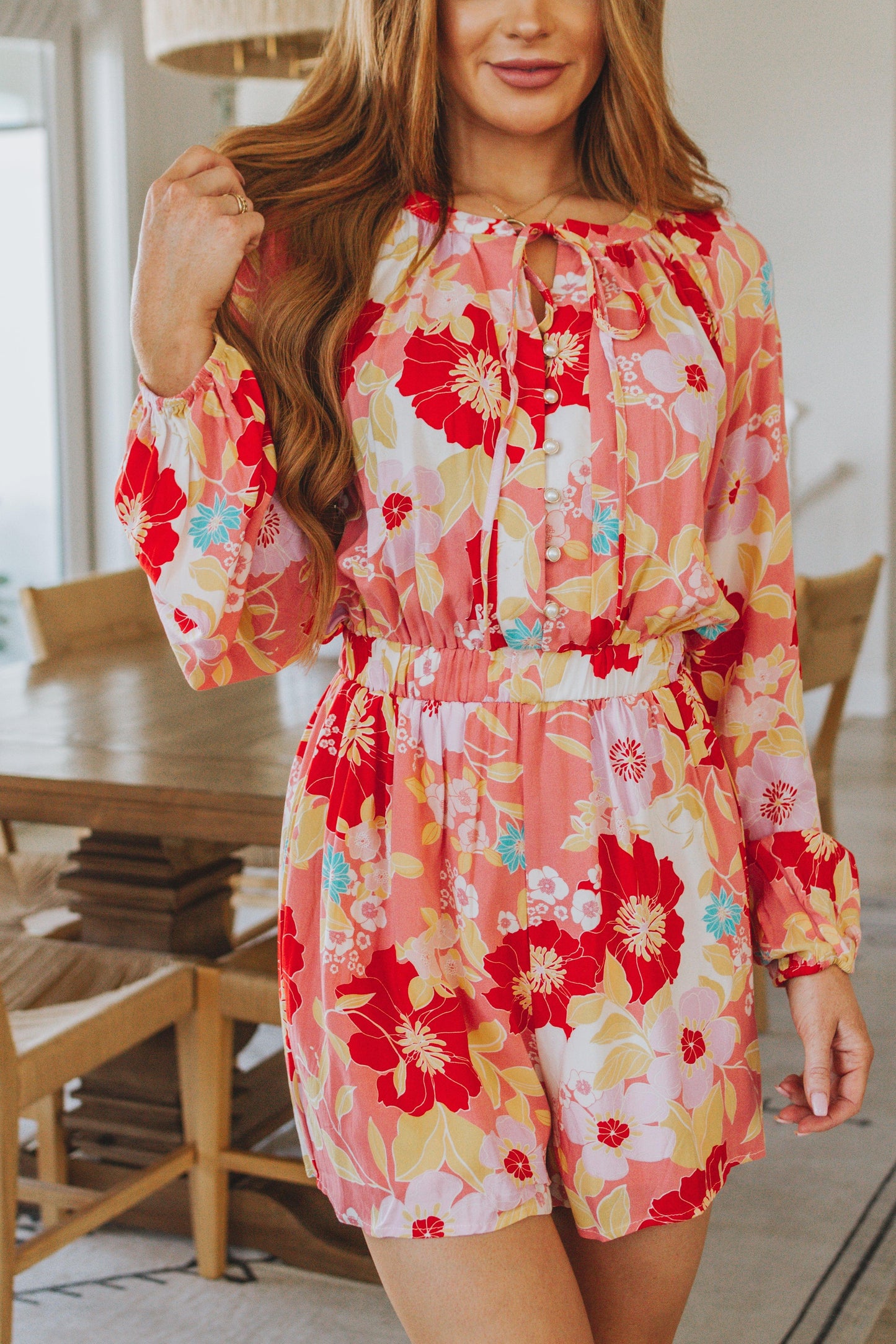 Rare Beauty Floral Romper - Dahlia Boutique