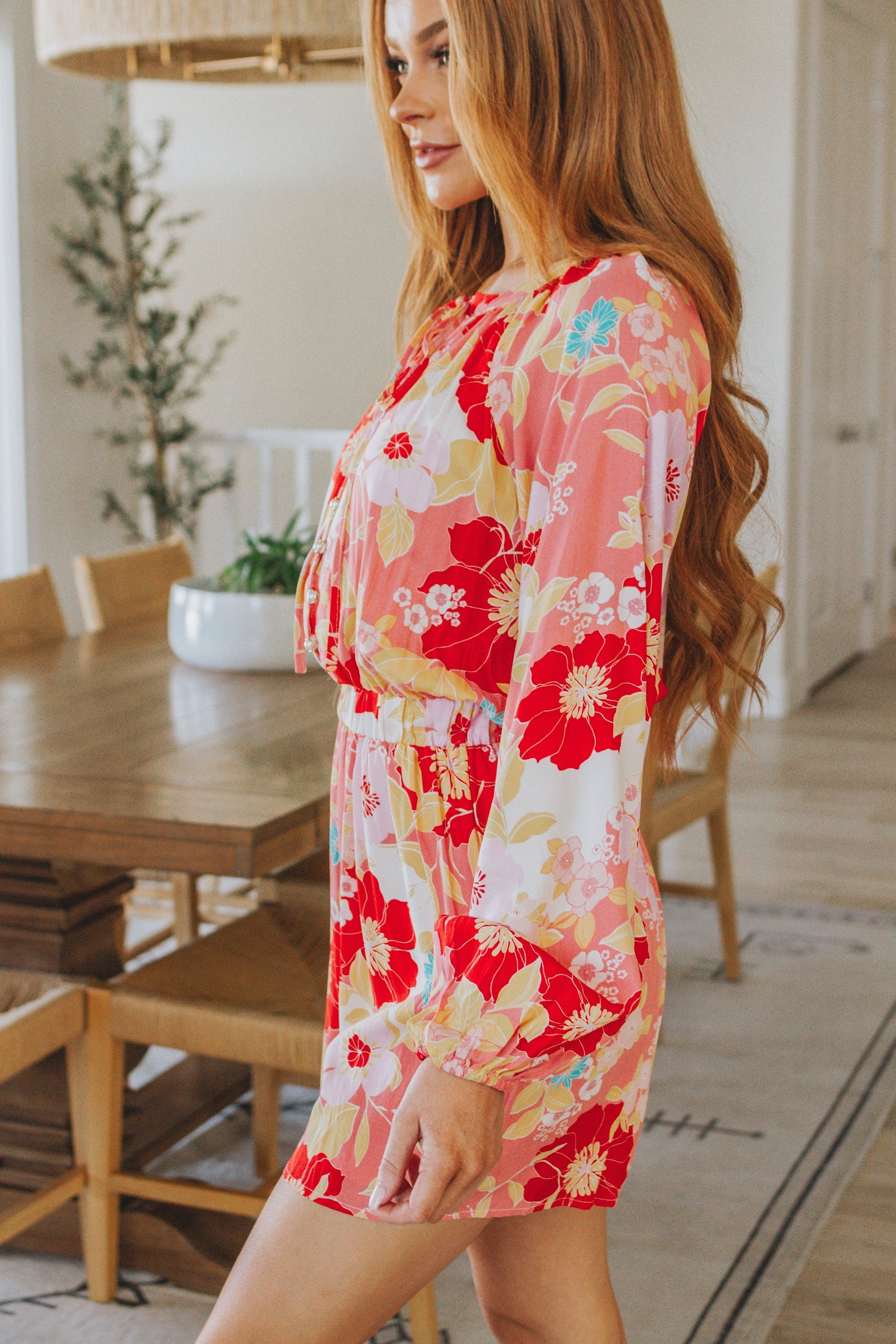 Rare Beauty Floral Romper - Dahlia Boutique