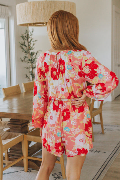 Rare Beauty Floral Romper - Dahlia Boutique