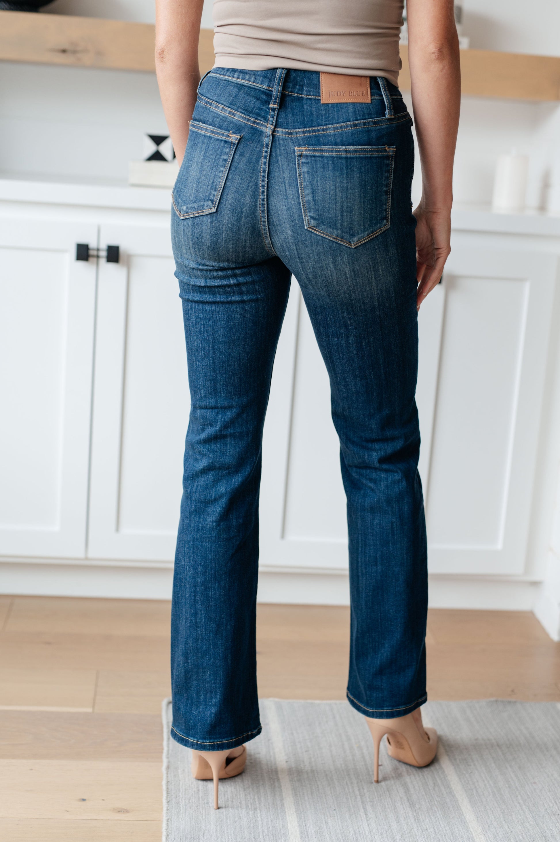 Ricki High Rise Pull On Slim Bootcut Jeans - Dahlia Boutique