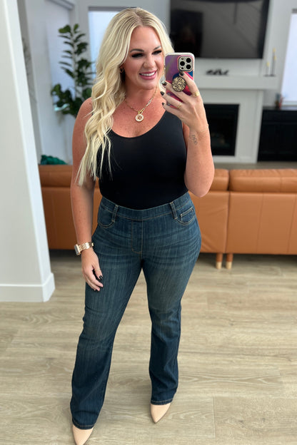 Ricki High Rise Pull On Slim Bootcut Jeans - Dahlia Boutique