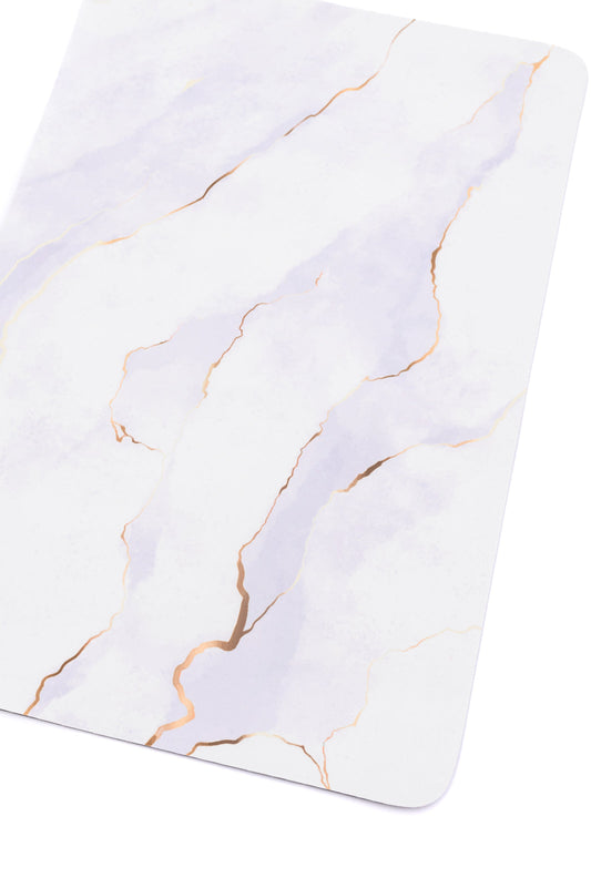 Say No More Luxury desk pad in White Marble - Dahlia Boutique