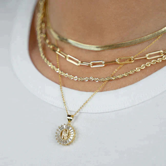 PREORDER: Mini Radiant Initial Necklace - Dahlia Boutique