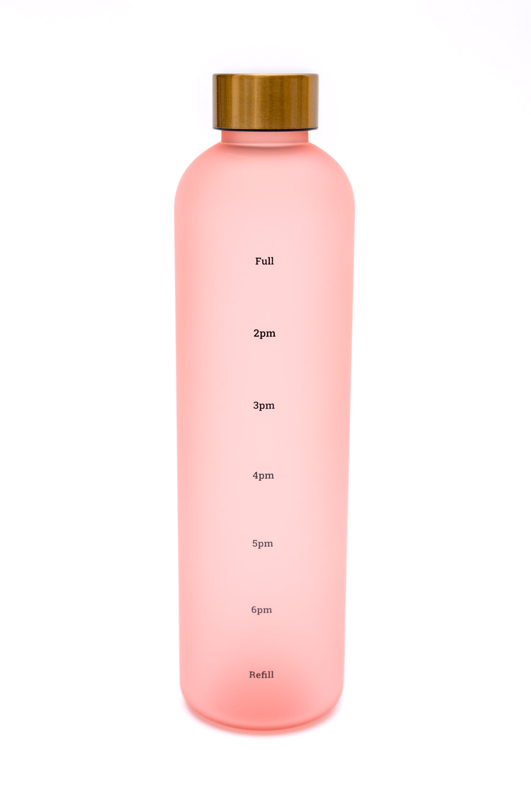 Sippin' Pretty 32 oz Translucent Water Bottle in Pink & Gold - Dahlia Boutique