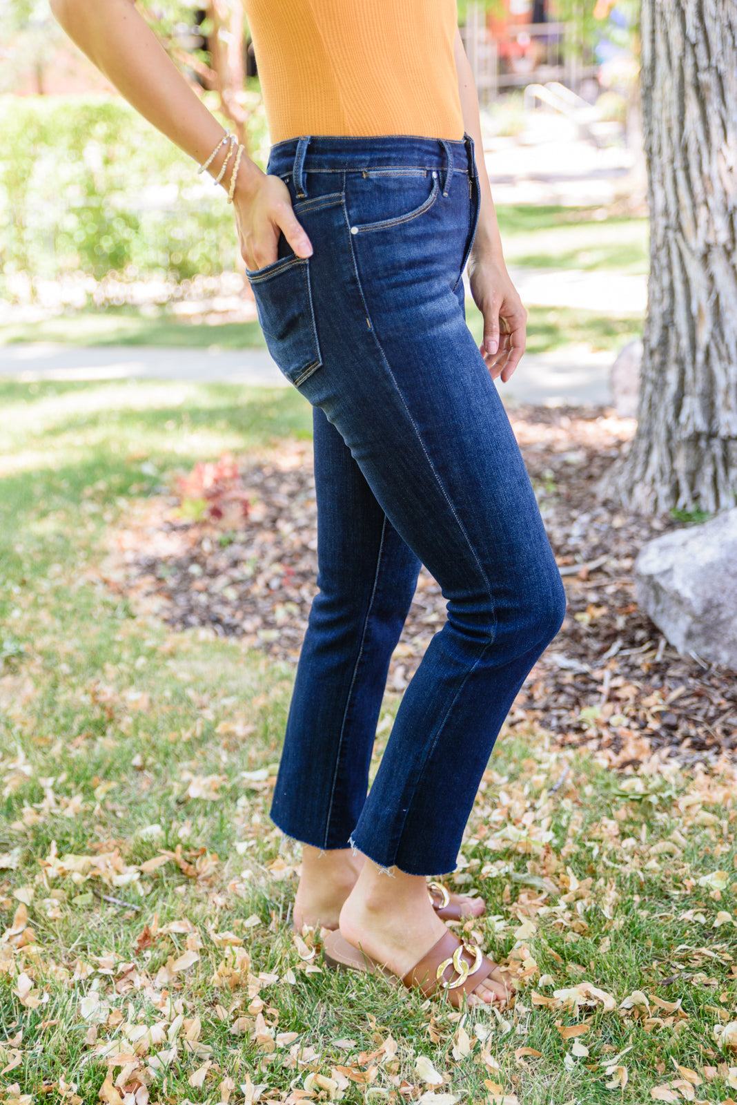 Sofia Dark Wash Jeans - Dahlia Boutique