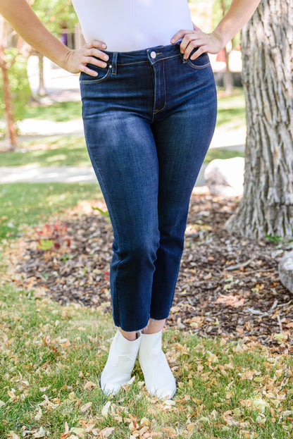 Sofia Dark Wash Jeans - Dahlia Boutique