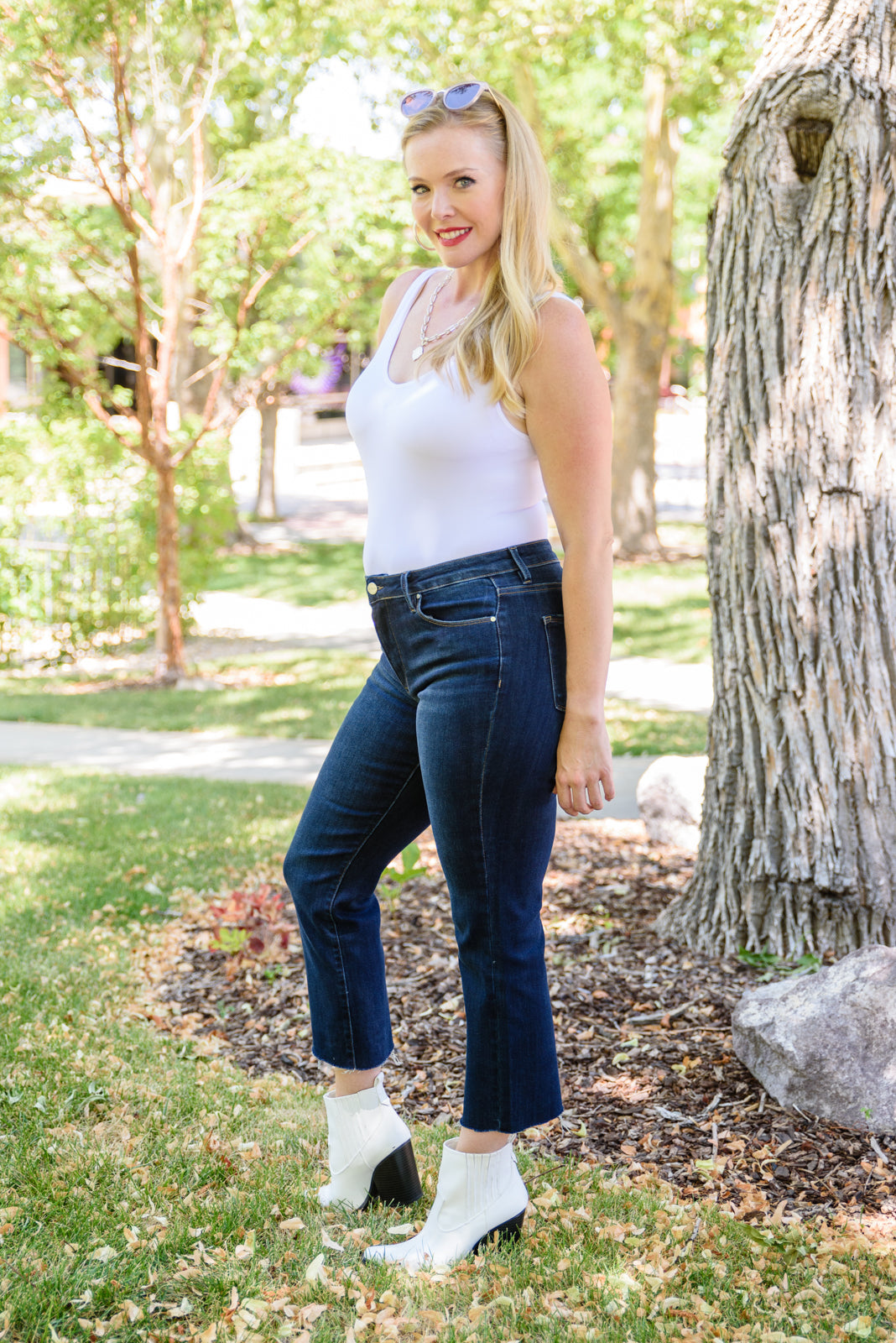 Sofia Dark Wash Jeans - Dahlia Boutique