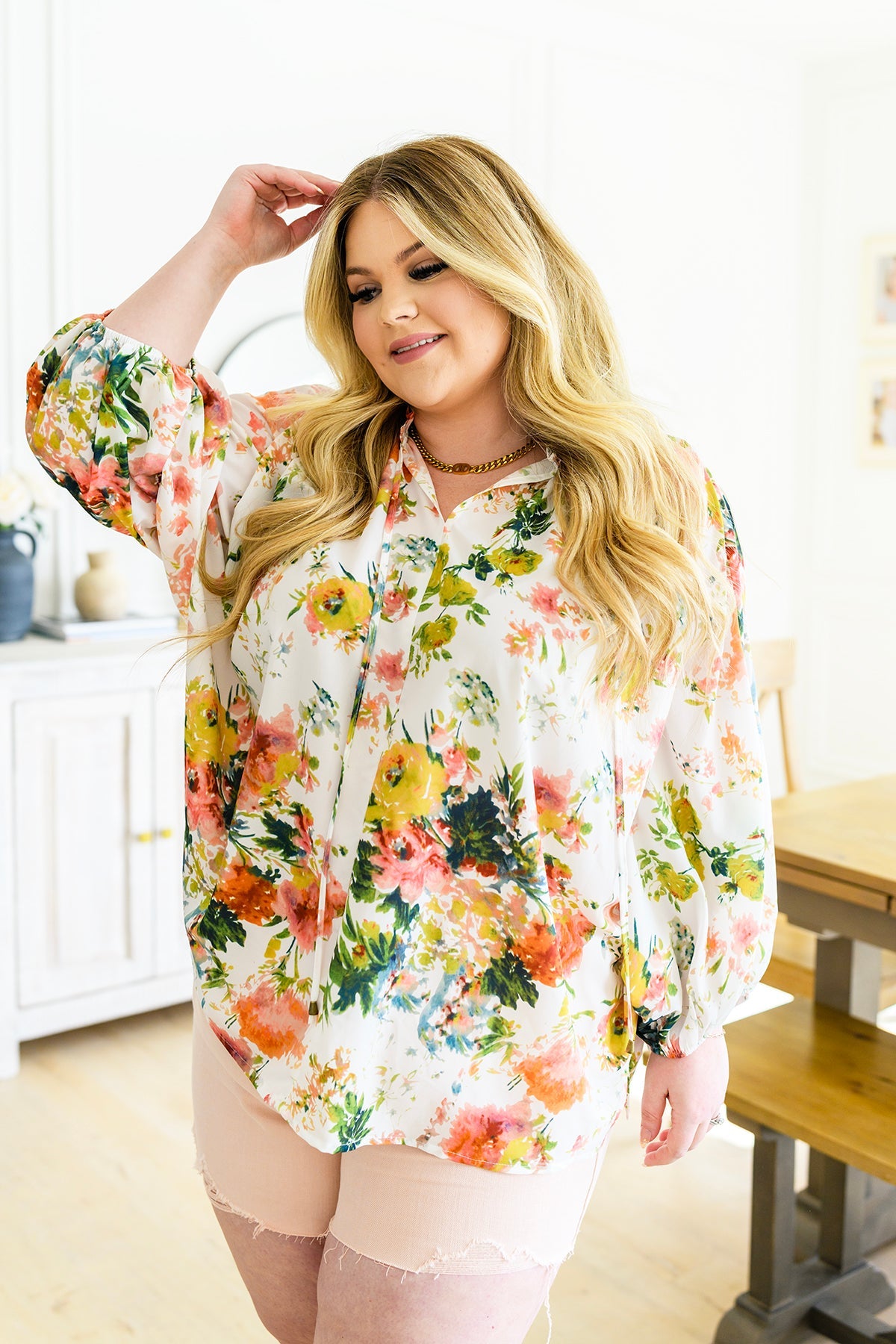 Spring Haiku Floral Blouse - Dahlia Boutique