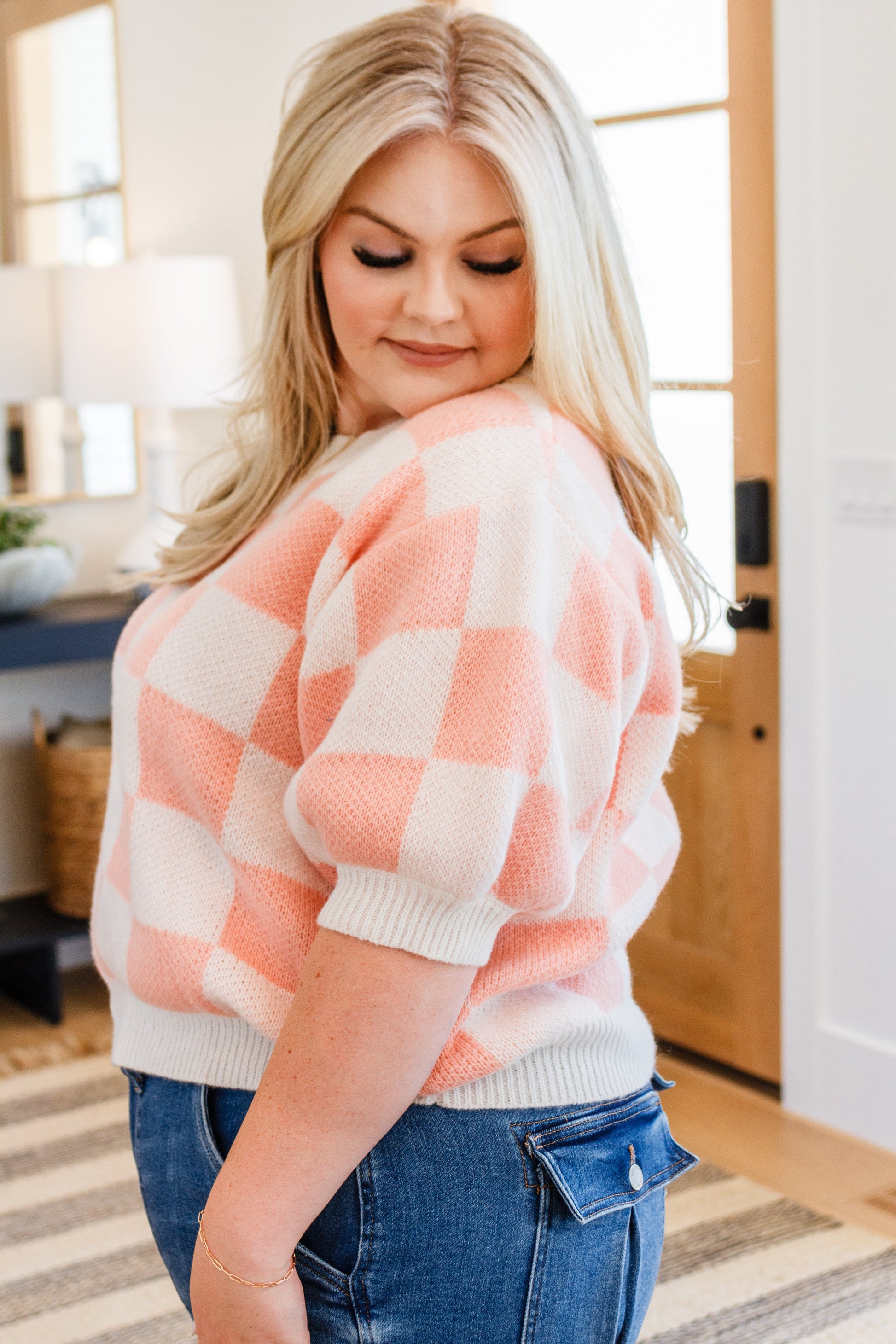 Start Me Up Checkered Sweater - Dahlia Boutique