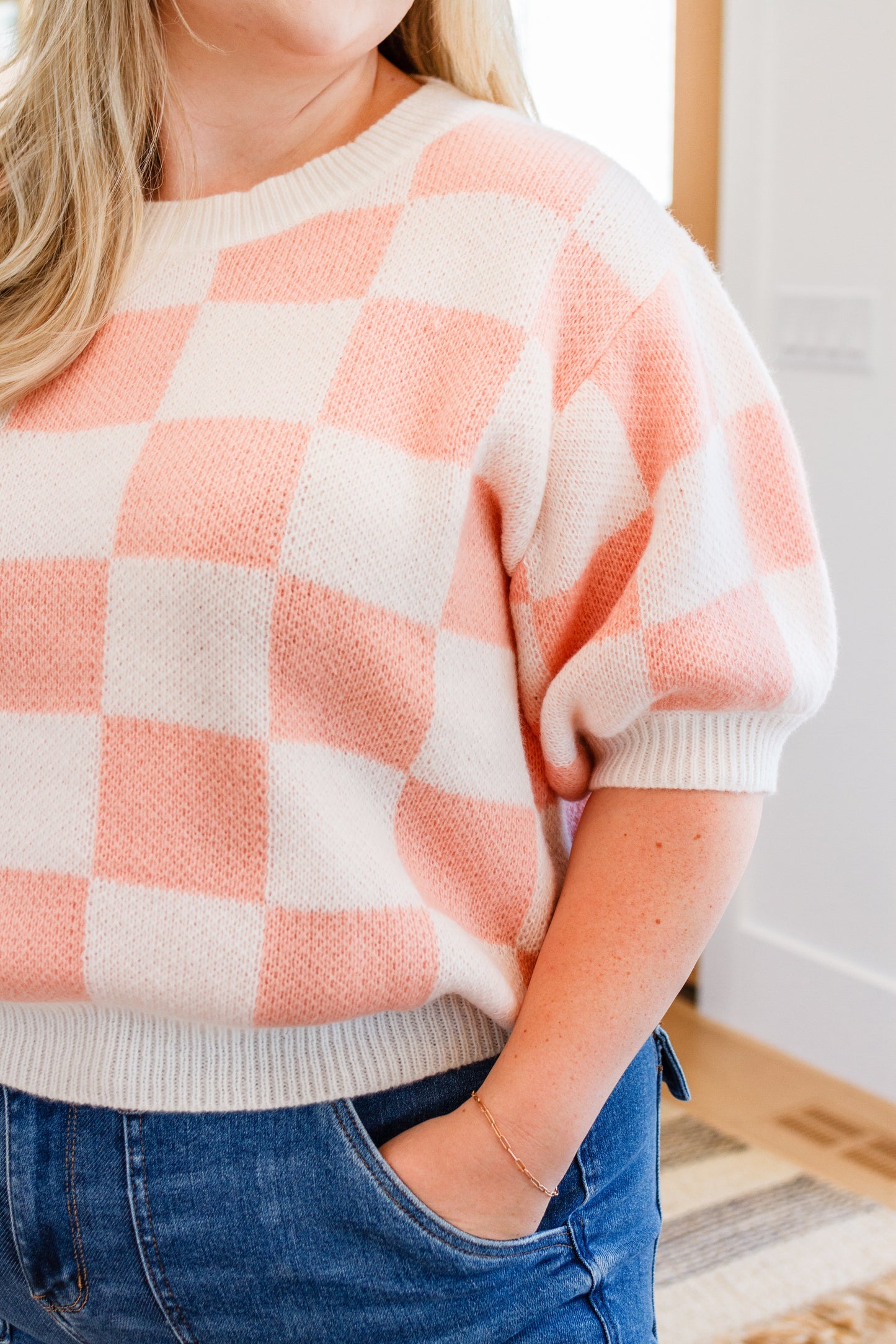 Start Me Up Checkered Sweater - Dahlia Boutique