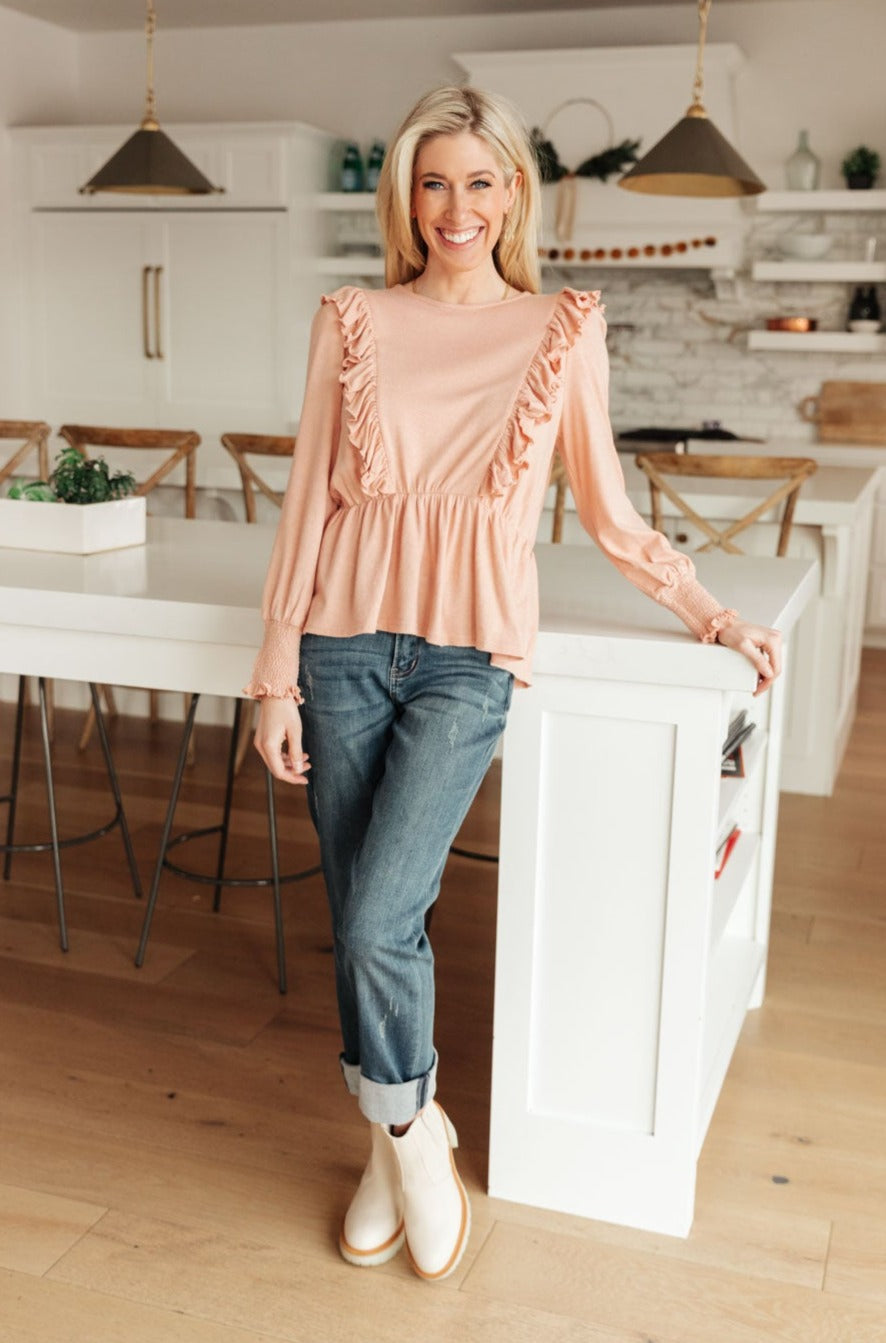 Sweet Confession Top In Blush - Dahlia Boutique