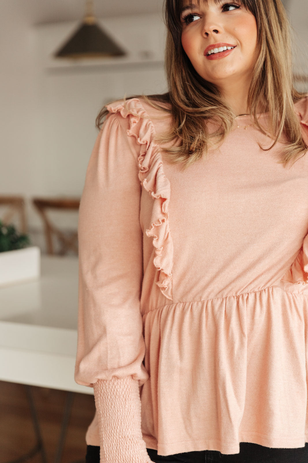 Sweet Confession Top In Blush - Dahlia Boutique