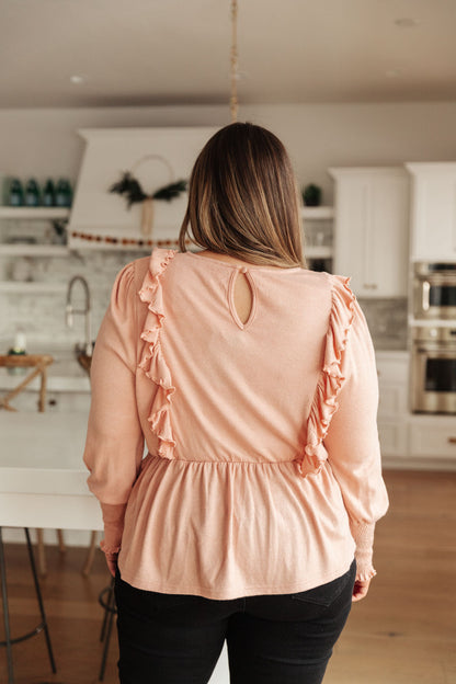 Sweet Confession Top In Blush - Dahlia Boutique