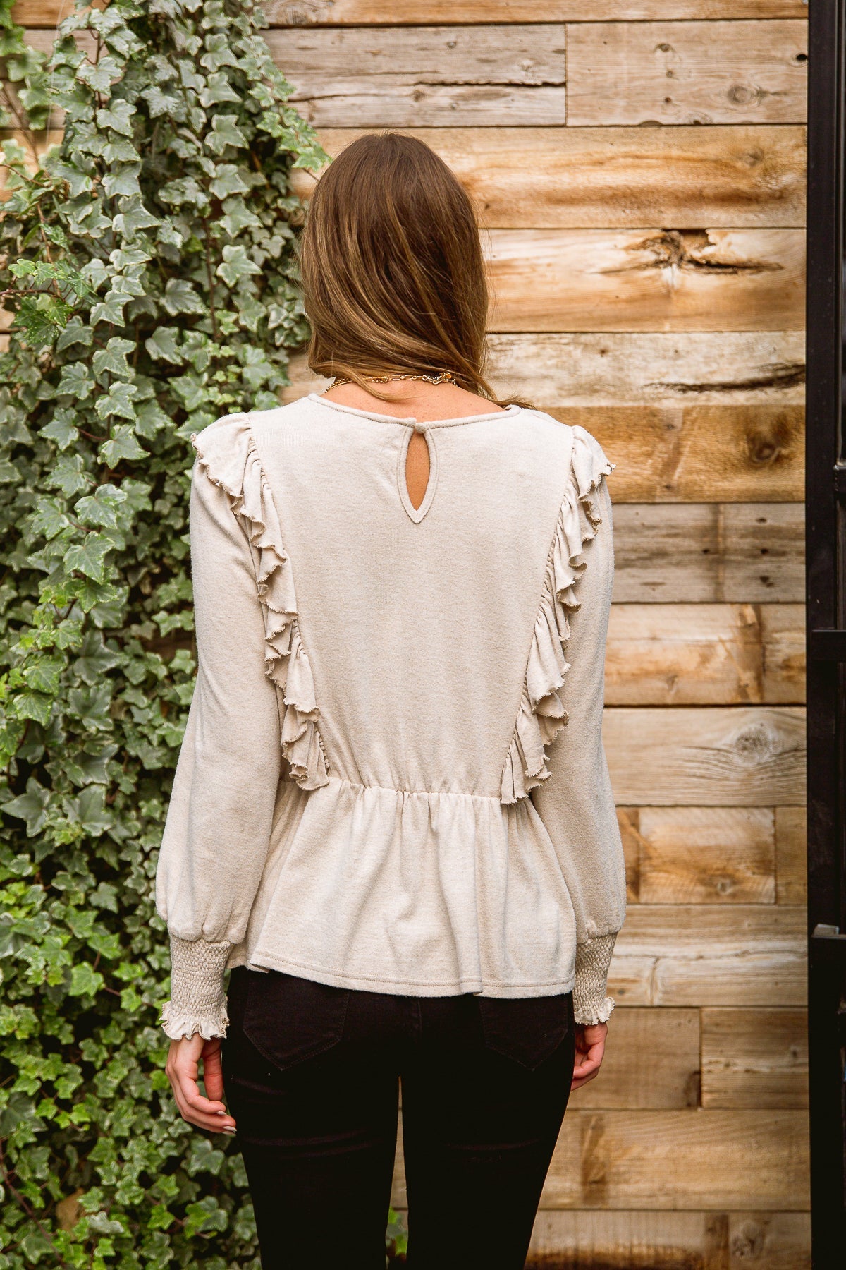 Sweet Confession Top In Seashell - Dahlia Boutique