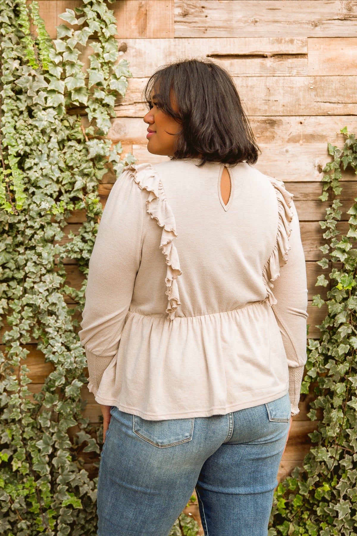 Sweet Confession Top In Seashell - Dahlia Boutique