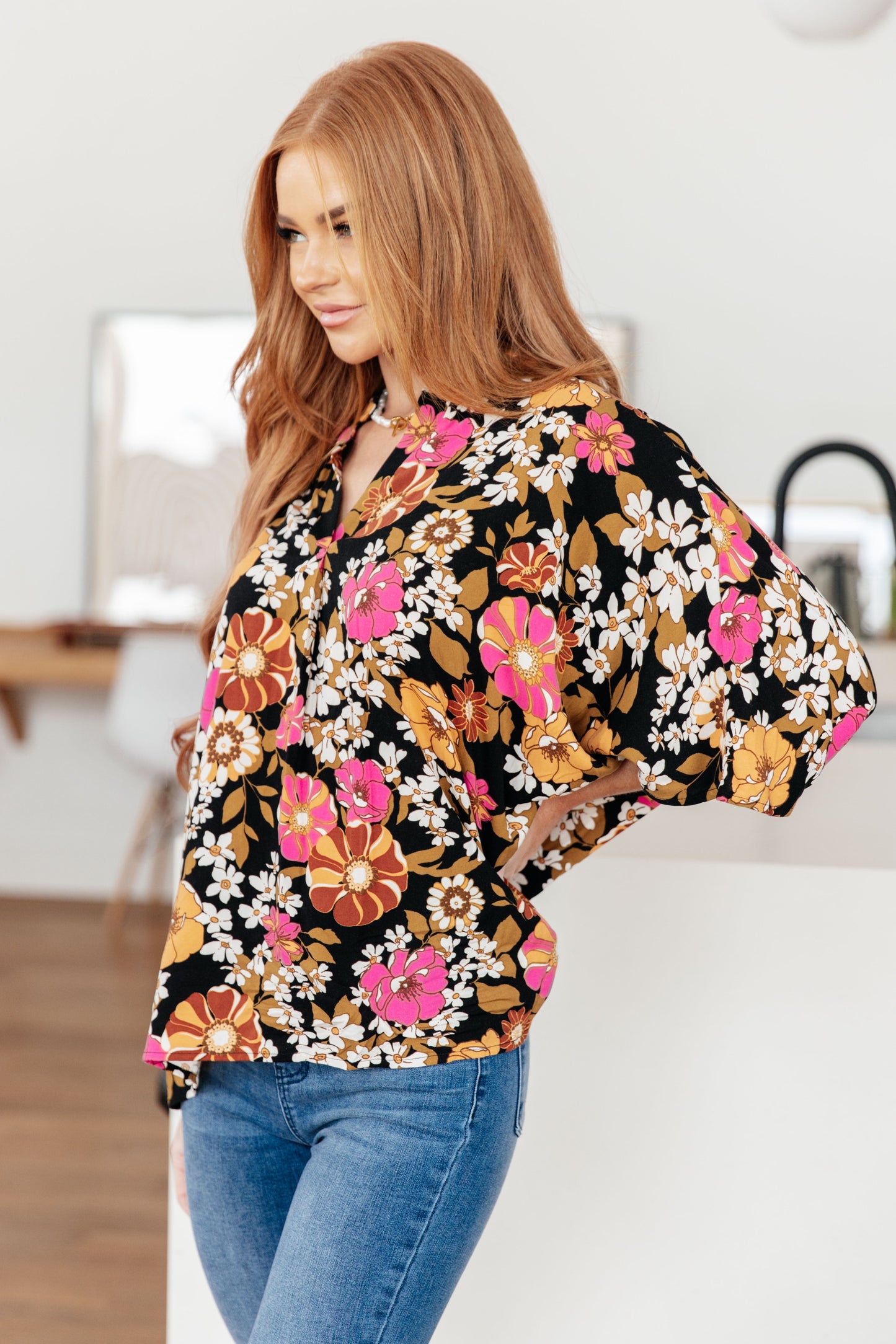 Take Another Chance Floral Print Top - Dahlia Boutique