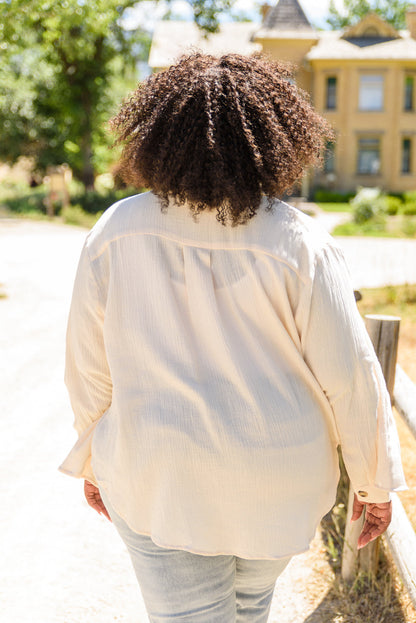 Want The Best Button Up Top - Dahlia Boutique