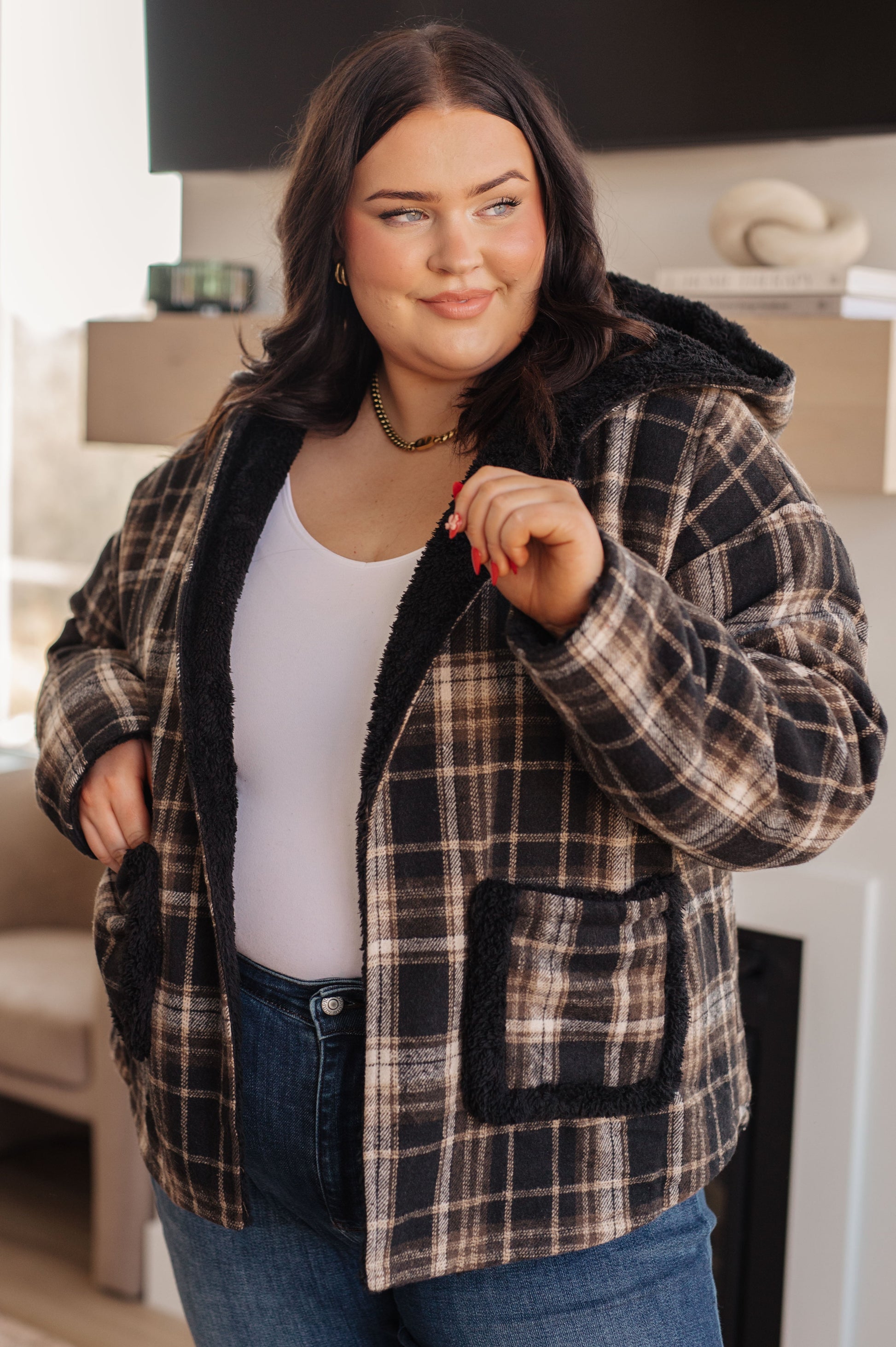 Warped Noise Reversible Plaid Shacket - Dahlia Boutique